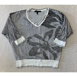 White House Black Market V neck Dolman Sweater Large